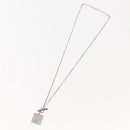 LOUIS VUITTON PandantifV Necklace metal Silver M65363 LV Auth 143094-8