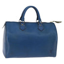 LOUIS VUITTON Epi Speedy 30 Hand Bag Toledo Blue M43005 LV Auth 143100-1