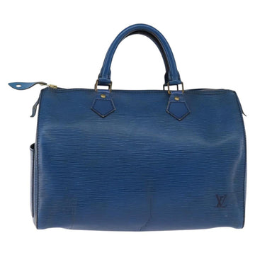 LOUIS VUITTON Epi Speedy 30 Hand Bag Toledo Blue M43005 LV Auth 143100 - 0