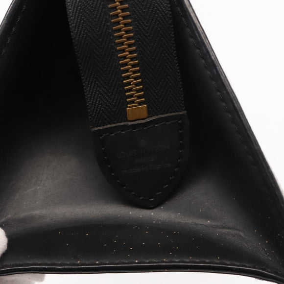 LOUIS VUITTON Epi Sac Triangle Hand Bag Black M52092 LV Auth 143103