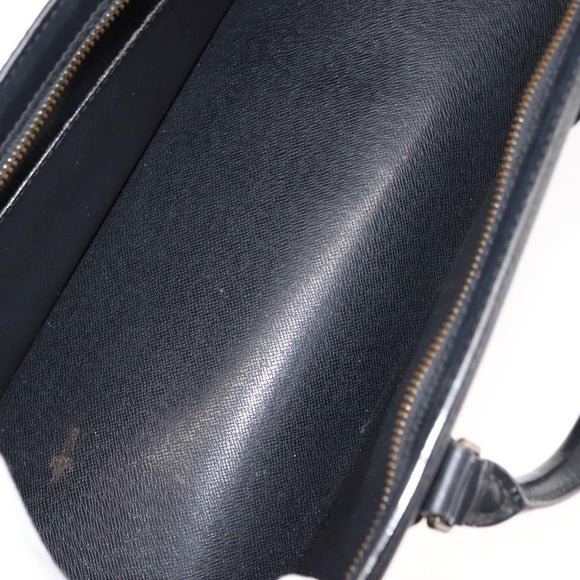 LOUIS VUITTON Epi Sac Triangle Hand Bag Black M52092 LV Auth 143103