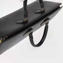 LOUIS VUITTON Epi Sac Triangle Hand Bag Black M52092 LV Auth 143103-6