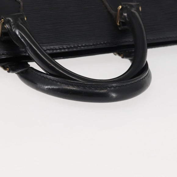 LOUIS VUITTON Epi Sac Triangle Hand Bag Black M52092 LV Auth 143103