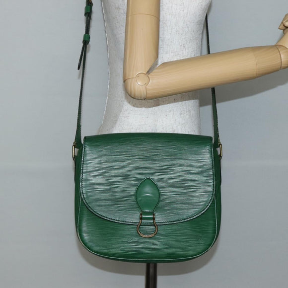 LOUIS VUITTON Epi Saint Cloud GM Shoulder Bag Green M52194 LV Auth 143105