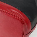LOUIS VUITTON Epi Noe Shoulder Bag Bicolor Black Red M44017 LV Auth 143106-15