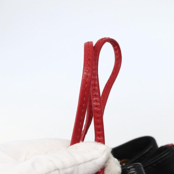 LOUIS VUITTON Epi Noe Shoulder Bag Bicolor Black Red M44017 LV Auth 143106