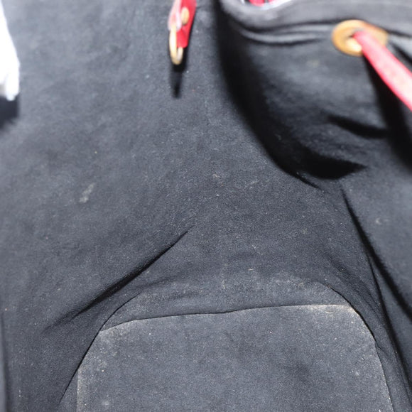 LOUIS VUITTON Epi Noe Shoulder Bag Bicolor Black Red M44017 LV Auth 143106