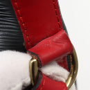 LOUIS VUITTON Epi Noe Shoulder Bag Bicolor Black Red M44017 LV Auth 143106-12