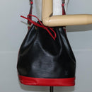 LOUIS VUITTON Epi Noe Shoulder Bag Bicolor Black Red M44017 LV Auth 143106-20