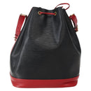 LOUIS VUITTON Epi Noe Shoulder Bag Bicolor Black Red M44017 LV Auth 143106-2