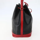 LOUIS VUITTON Epi Noe Shoulder Bag Bicolor Black Red M44017 LV Auth 143106-3