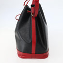 LOUIS VUITTON Epi Noe Shoulder Bag Bicolor Black Red M44017 LV Auth 143106-4