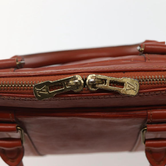 LOUIS VUITTON Epi Porte Documents Voyage Business Bag Brown M54478 Auth 143107