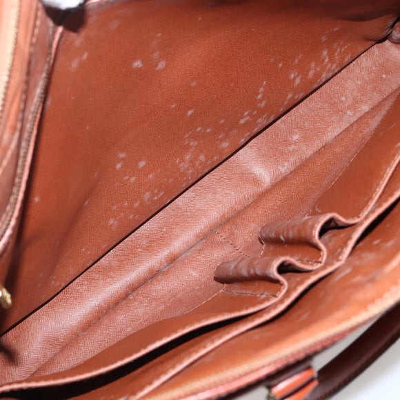 LOUIS VUITTON Epi Porte Documents Voyage Business Bag Brown M54478 Auth 143107