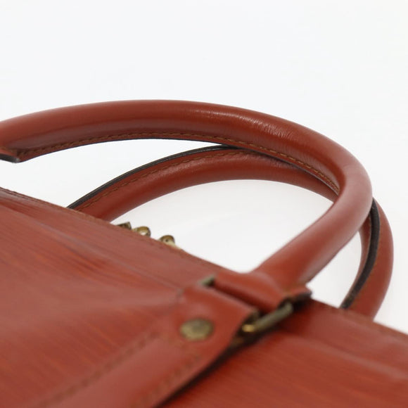 LOUIS VUITTON Epi Porte Documents Voyage Business Bag Brown M54478 Auth 143107