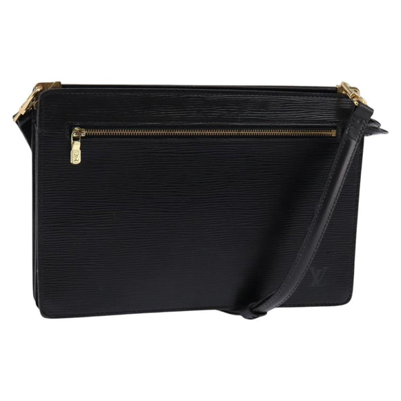LOUIS VUITTON Epi Angian Shoulder Bag 2way Black M52112 LV Auth 143108
