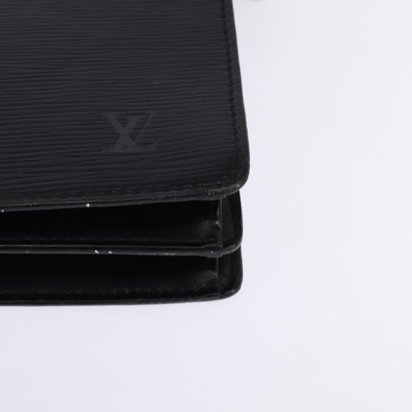 LOUIS VUITTON Epi Angian Shoulder Bag 2way Black M52112 LV Auth 143108