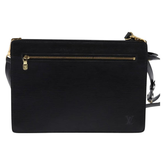 LOUIS VUITTON Epi Angian Shoulder Bag 2way Black M52112 LV Auth 143108
