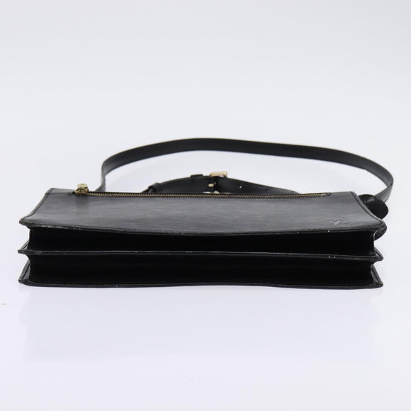 LOUIS VUITTON Epi Angian Shoulder Bag 2way Black M52112 LV Auth 143108