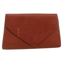 LOUIS VUITTON Epi Art Deco Clutch Bag Brown M52633 LV Auth 143109-1