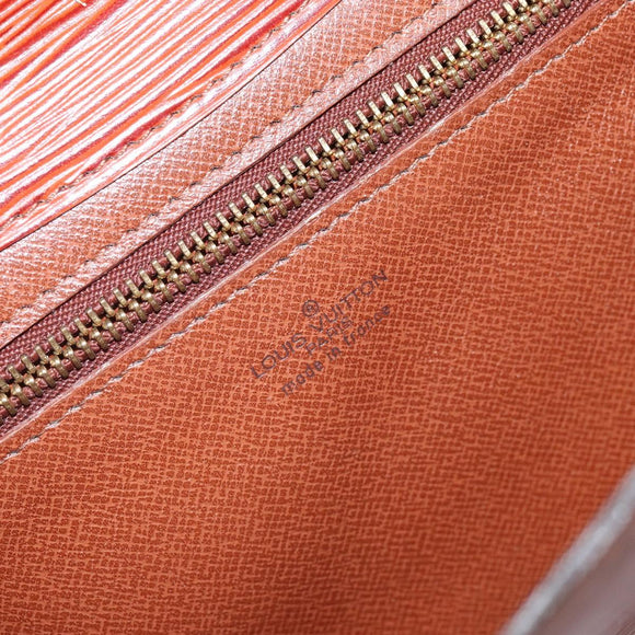 LOUIS VUITTON Epi Art Deco Clutch Bag Brown M52633 LV Auth 143109
