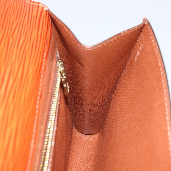 LOUIS VUITTON Epi Art Deco Clutch Bag Brown M52633 LV Auth 143109