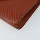 LOUIS VUITTON Epi Art Deco Clutch Bag Brown M52633 LV Auth 143109-7