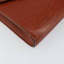 LOUIS VUITTON Epi Art Deco Clutch Bag Brown M52633 LV Auth 143109-14