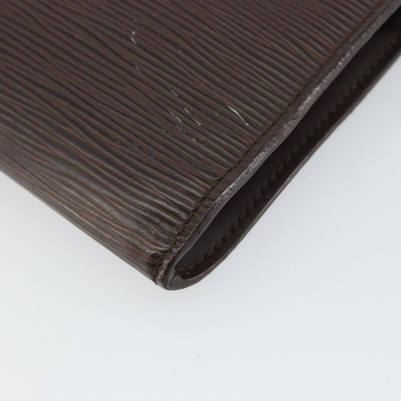 LOUIS VUITTON Epi Pochette Accessoires Pouch Mokka M5294D LV Auth 143110A