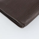 LOUIS VUITTON Epi Pochette Accessoires Pouch Mokka M5294D LV Auth 143110A-16