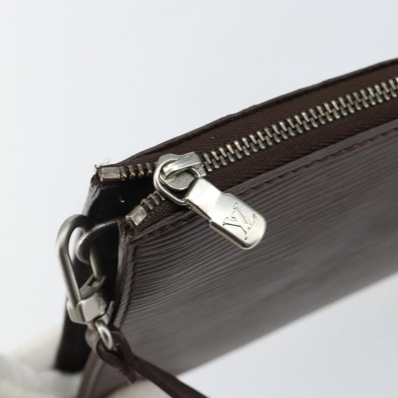 LOUIS VUITTON Epi Pochette Accessoires Pouch Mokka M5294D LV Auth 143110A