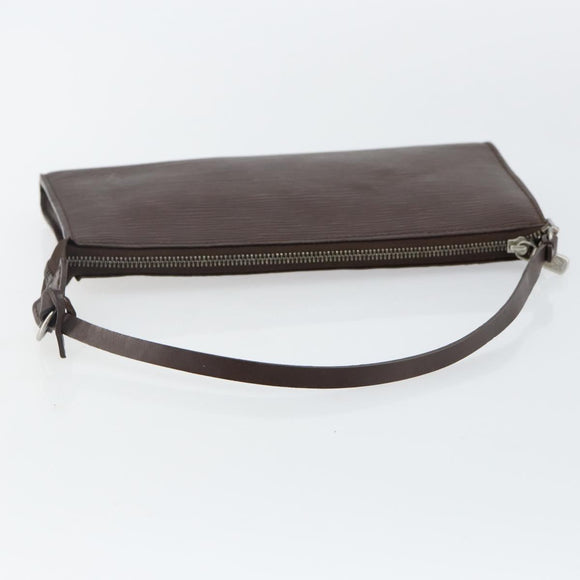LOUIS VUITTON Epi Pochette Accessoires Pouch Mokka M5294D LV Auth 143110A