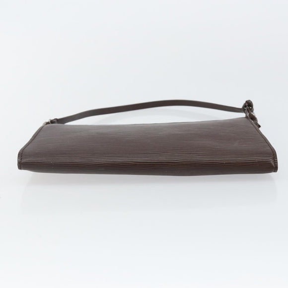 LOUIS VUITTON Epi Pochette Accessoires Pouch Mokka M5294D LV Auth 143110A