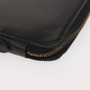 LOUIS VUITTON Epi Poche Escapade Travel Case Black LV Auth 143112-8