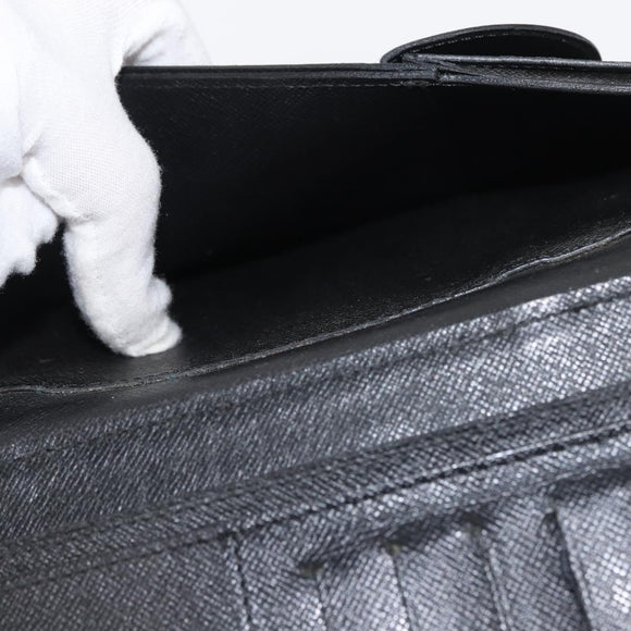 LOUIS VUITTON Epi Poche Escapade Travel Case Black LV Auth 143112