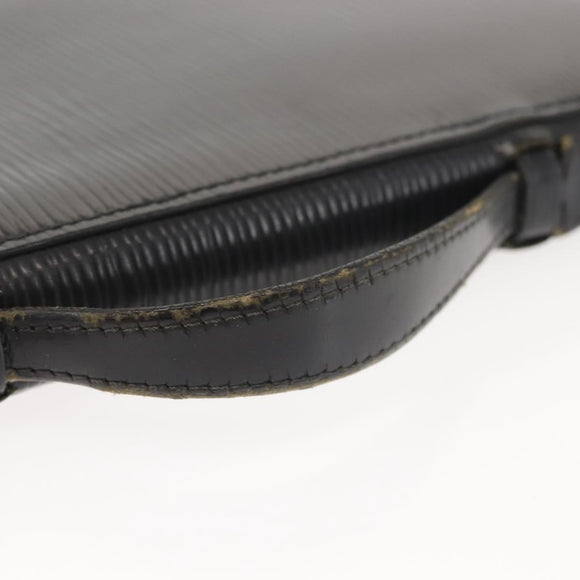 LOUIS VUITTON Epi Poche Escapade Travel Case Black LV Auth 143112
