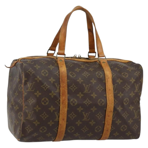 LOUIS VUITTON Monogram Sac Souple 35 Boston Bag M41626 LV Auth 143116