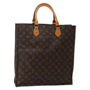 LOUIS VUITTON Monogram Sac Plat Hand Bag M51140 LV Auth 143117-1