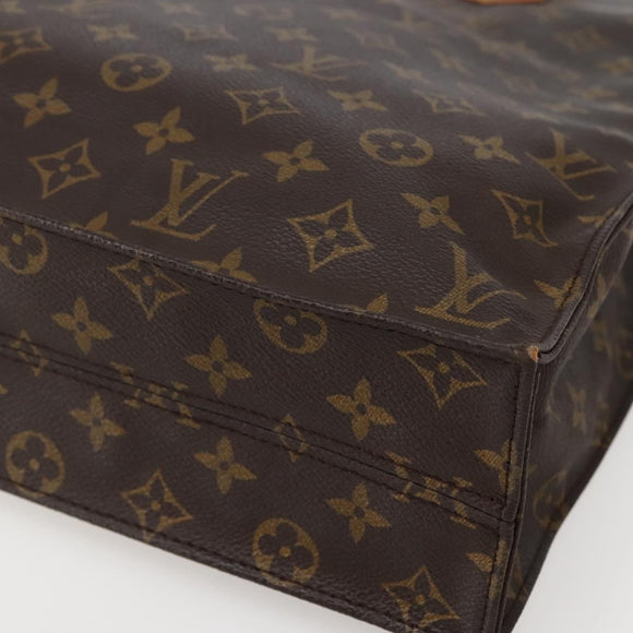 LOUIS VUITTON Monogram Sac Plat Hand Bag M51140 LV Auth 143117