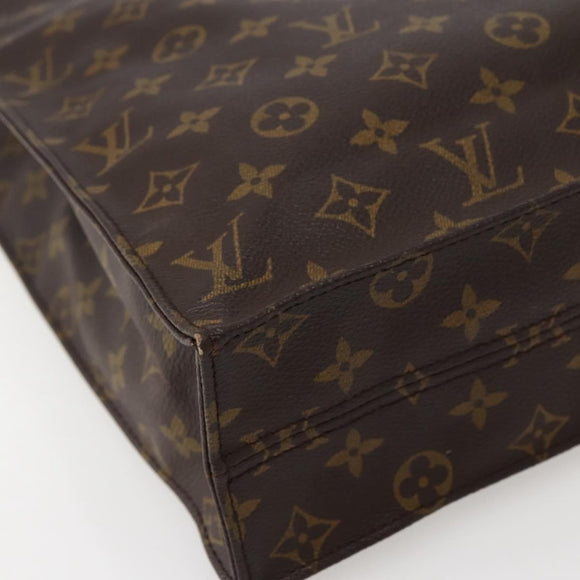 LOUIS VUITTON Monogram Sac Plat Hand Bag M51140 LV Auth 143117