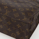 LOUIS VUITTON Monogram Sac Plat Hand Bag M51140 LV Auth 143117-15
