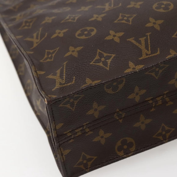 LOUIS VUITTON Monogram Sac Plat Hand Bag M51140 LV Auth 143117