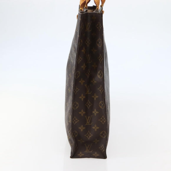 LOUIS VUITTON Monogram Sac Plat Hand Bag M51140 LV Auth 143117