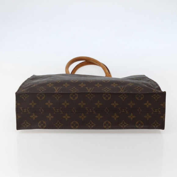 LOUIS VUITTON Monogram Sac Plat Hand Bag M51140 LV Auth 143117