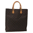 LOUIS VUITTON Monogram Sac Plat Hand Bag M51140 LV Auth 143118-1