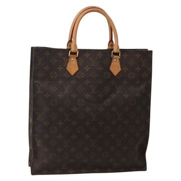 LOUIS VUITTON Monogram Sac Plat Hand Bag M51140 LV Auth 143118