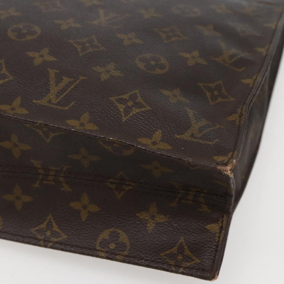 LOUIS VUITTON Monogram Sac Plat Hand Bag M51140 LV Auth 143118