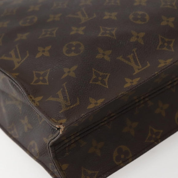 LOUIS VUITTON Monogram Sac Plat Hand Bag M51140 LV Auth 143118