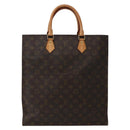 LOUIS VUITTON Monogram Sac Plat Hand Bag M51140 LV Auth 143118-2