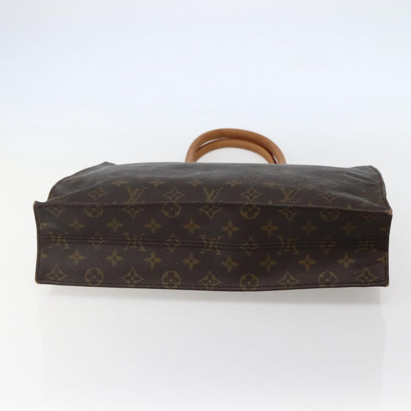 LOUIS VUITTON Monogram Sac Plat Hand Bag M51140 LV Auth 143118